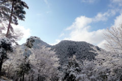 遠阪地区の雪景色