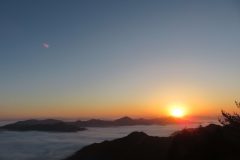 日の出：２０２４年１月：岩屋山頂より：青垣地域